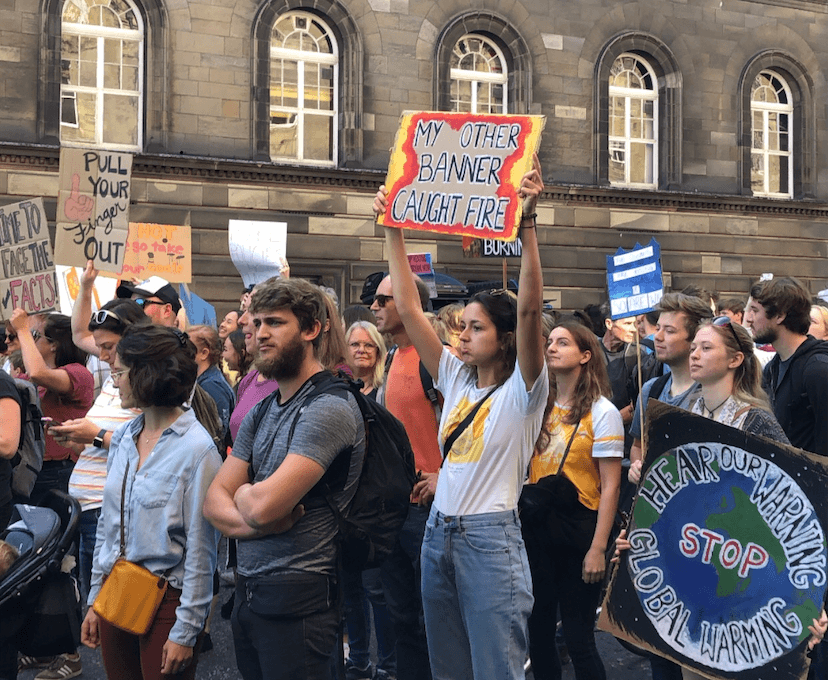 Figure 1: The youth’s strong adhesion to the Fridays for Future climate strikes across the world stems from this perception that young individuals will be the ones to disproportionally bear the consequences of climate change (Source: Personal archive)